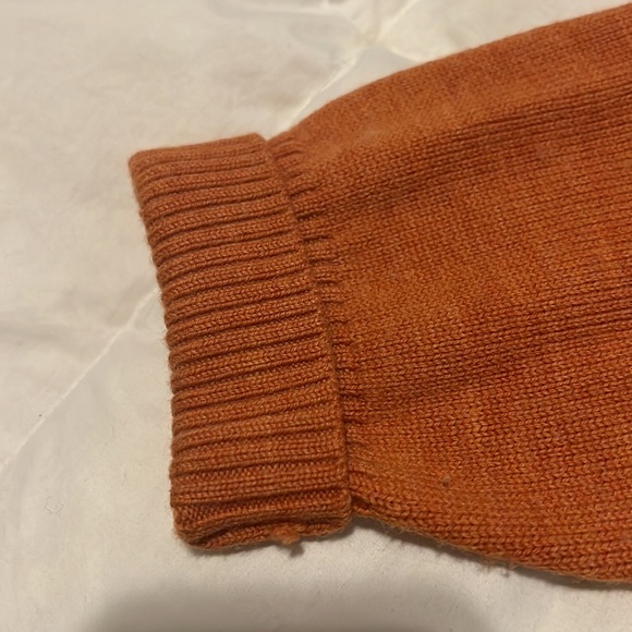 Jacob Miller 100% Merino Wool Collared Sweater - M - Burnt Orange - Picture 8 of 9